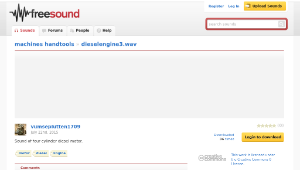 Freesound聲音庫：dieselengine3.wav