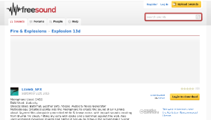 Freesound聲音庫：Explosion 13d