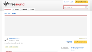Freesound聲音庫：REC001.WAV