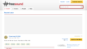 Freesound聲音庫：faucet.wav-資源代表圖