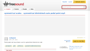 Freesound聲音庫：symmetrical diminished scale pedal point.mp3-資源代表圖