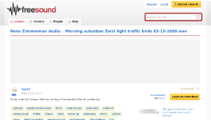 Freesound聲音庫：Morning suburban Zeist light traffic birds 02-10-2009.wav縮圖