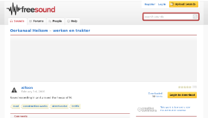 Freesound聲音庫：werken en traktor縮圖