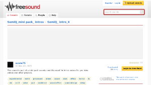 Freesound聲音庫：SemiQ_ intro_4