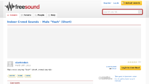Freesound聲音庫：Male "Yeah" (Short)-資源代表圖
