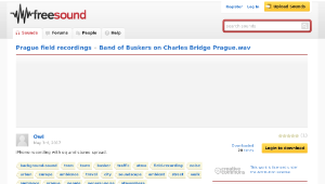 Freesound聲音庫：Band of Buskers on Charles Bridge Prague.wav縮圖