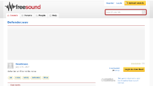 Freesound聲音庫：Defender.wav