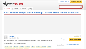 Freesound聲音庫：airplane-interior soft with cracklin.wav-資源代表圖