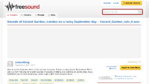 Freesound聲音庫：Covent_Garden_rain_4.wav-資源代表圖