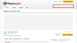 Freesound聲音庫：Night in Franklin Park-資源代表圖