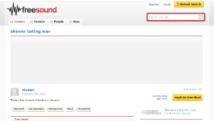 Freesound聲音庫：shower taking.wav