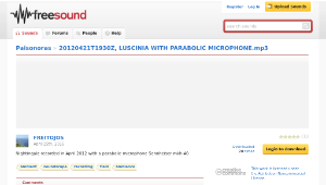 Freesound聲音庫：20120421T1930Z, LUSCINIA WITH PARABOLIC MICROPHONE.mp3