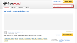 Freesound聲音庫：Drums and piano.mp3縮圖