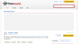 Freesound聲音庫：Firework.wav縮圖