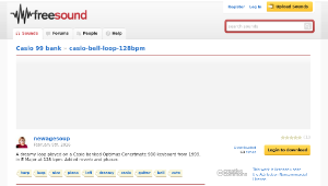 Freesound聲音庫：casio-bell-loop-128bpm