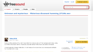 Freesound聲音庫：Misterious dissonant humming_LP1kHz.wav