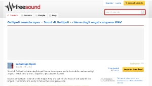 Freesound聲音庫：Suoni di Gallipoli - chiesa degli angel campana.WAV縮圖