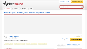 Freesound聲音庫：IGUAZU_0001 oiseaux tropicaux+arbre-資源代表圖