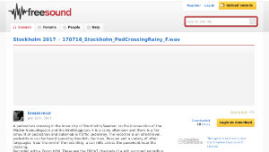 Freesound聲音庫：170716_Stockholm_PedCrossingRainy_F.wav-資源代表圖