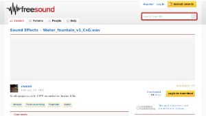 Freesound聲音庫：Water_fountain_v1_CsG.wav縮圖