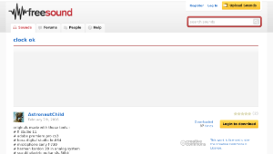 Freesound聲音庫：clock ok-資源代表圖