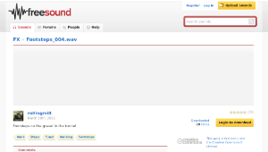 Freesound聲音庫：Footsteps_004.wav縮圖