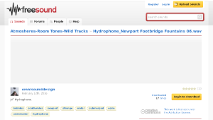 Freesound聲音庫：Hydrophone_Newport Footbridge Fountains 06.wav-資源代表圖