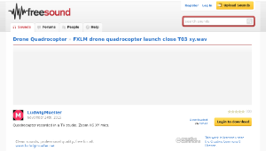 Freesound聲音庫：drone quadrocopter launch close T03 xy.wav-資源代表圖