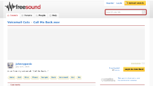 Freesound聲音庫：Call Me Back.wav縮圖