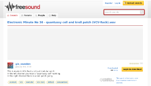 Freesound聲音庫：Electronic Minute No 36 - quantussy cell and krell patch (VCV-Rack).wav縮圖