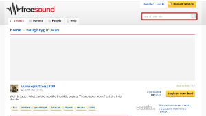 Freesound聲音庫：naughtygirl.wav