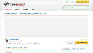 Freesound聲音庫：Reverse_Sheep_Mehh 01.wav-資源代表圖