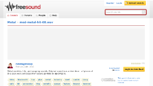 Freesound聲音庫：med-metal-hit-08.wav