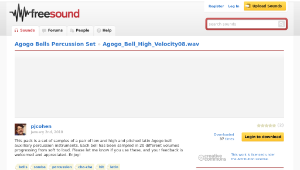 Freesound聲音庫：Agogo_Bell_High_Velocity08.wav