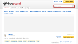 Freesound聲音庫：Journey Across Berlin on the S-Bahn - incluing station change.wav