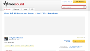 Freesound聲音庫：Sub 37 Dirty Drum2.wav縮圖