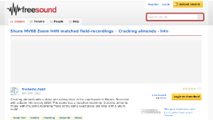 Freesound聲音庫：Cracking almonds - h4n縮圖