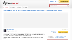 Freesound聲音庫：Haywire Dryer #1.aif