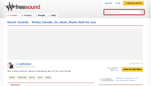 Freesound聲音庫：Bridal_Handle_On_Hook_Wood_Wall 02.wav-資源代表圖