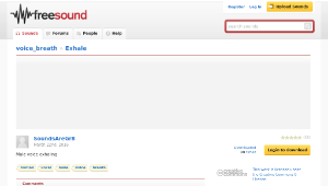 Freesound聲音庫：Exhale