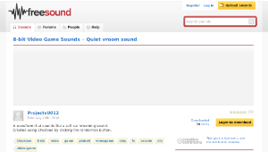 Freesound聲音庫：Quiet vroom sound-資源代表圖