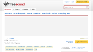 Freesound聲音庫：Vauxhall - Police Stopping.wav