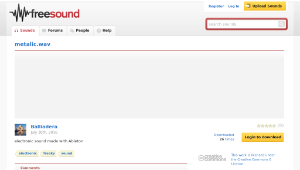 Freesound聲音庫：metalic.wav-資源代表圖