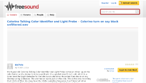 Freesound聲音庫：Colorino turn on say black unfiltered.wav-資源代表圖