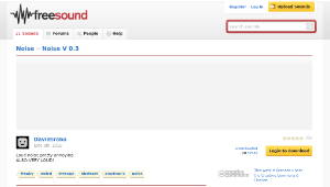Freesound聲音庫：Noise V 0.3