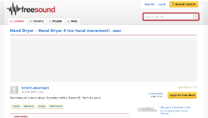 Freesound聲音庫：Hand Dryer 4 (no hand movement) .wav縮圖