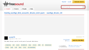 Freesound聲音庫：eardigi_drums_20