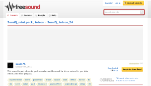 Freesound聲音庫：SemiQ_ intros_24