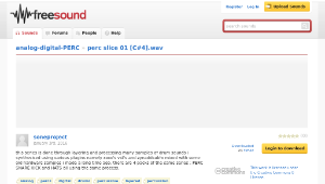 Freesound聲音庫：perc slice 01 [C#4].wav