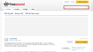 Freesound聲音庫：FM Hi Tom.wav縮圖